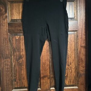High waisted women’s black work trousers, work pants, black, skinny, XL